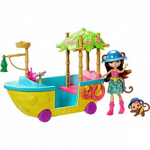 Игровой набор из серии Enchantimals® Джунгли-лодка (Mattel, GFN58)